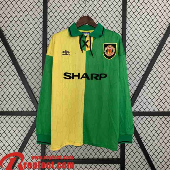 Manchester United Retro Maillot De Foot third Homme Manche Longue 92 94 FG402