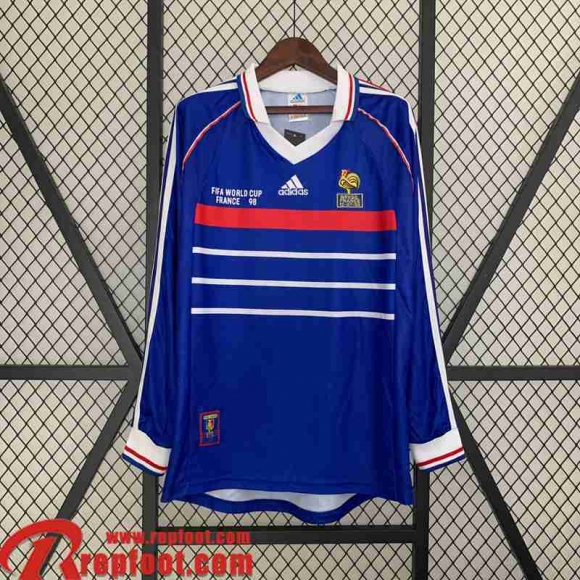 France Retro Maillot De Foot Domicile Homme Manche Longue 1998 FG410