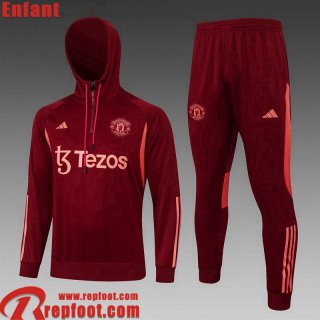 Manchester United KIT: Sweatshirt Foot Enfant 23 24 C130