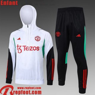 Manchester United KIT: Sweatshirt Foot Enfant 23 24 C131