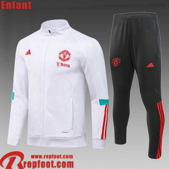 Manchester United KIT: Survetement de Foot Enfant 23 24 C141