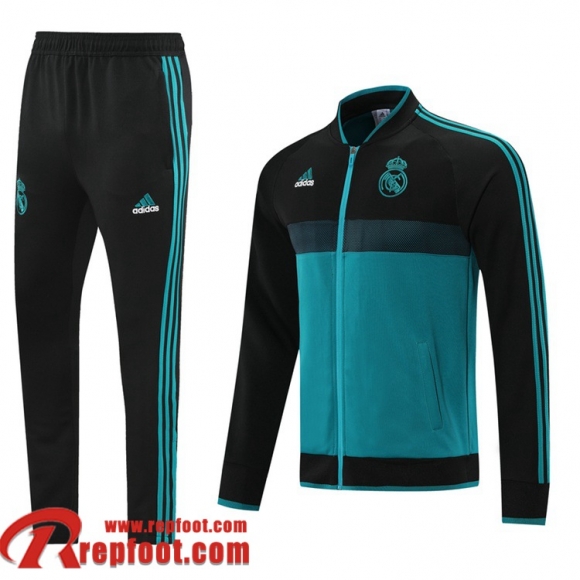 Real Madrid Veste Foot 2021 2022 Homme vert noir JK163