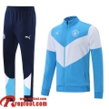 Manchester City Veste Foot 2021 2022 Homme Bleu ciel-blanc JK170