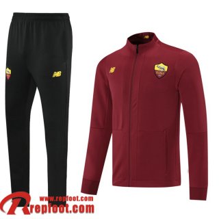 AS Rome Veste Foot 2021 2022 Homme rose rouge JK173