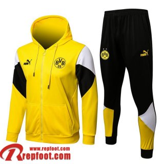 Dortmund Veste Foot - Sweat A Capuche 2021 2022 Homme jaune JK180