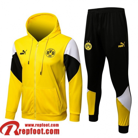 Dortmund Veste Foot - Sweat A Capuche 2021 2022 Homme jaune JK180  Dortmund Veste Foot - Sweat A Capuche 2021 2022 Homme jaune JK180