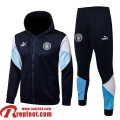 Manchester City Veste Foot - Sweat A Capuche 2021 2022 Homme le noir JK181