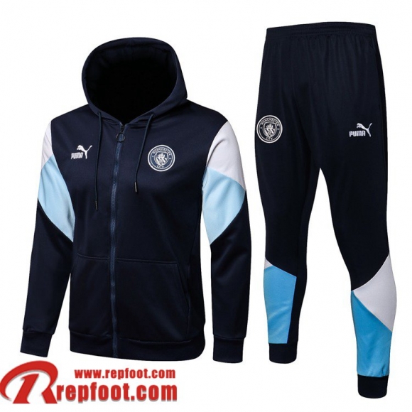 Manchester City Veste Foot - Sweat A Capuche 2021 2022 Homme le noir JK181