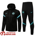 Inter Milan Veste Foot - Sweat A Capuche 2021 2022 Homme le noir JK183