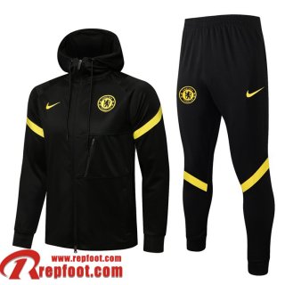 Chelsea Veste Foot - Sweat A Capuche 2021 2022 Homme le noir JK184