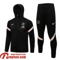 PSG Veste Foot - Sweat A Capuche 2021 2022 Homme le noir JK188