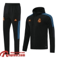 Real Madrid Veste Foot - Sweat A Capuche 2021 2022 Homme le noir JK196