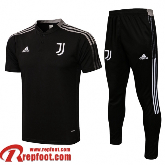 Juventus Polo foot 2021 2022 Homme le noir PL159