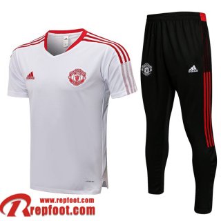 Manchester United T-Shirt 2021 2022 Homme blanche PL167