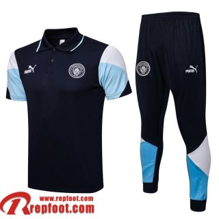 Manchester City Polo foot 2021 2022 Homme le noir PL177