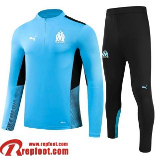 Olympique De Marseille Survetement de Foot 2021 2022 Homme bleu ciel TG120