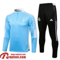 Real Madrid Survetement de Foot 2021 2022 Homme bleu ciel TG124