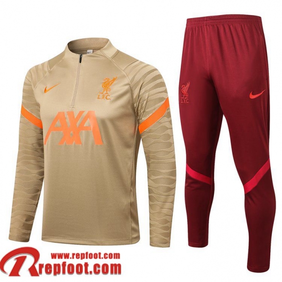 Liverpool Survetement de Foot 2021 2022 Homme abricot TG128