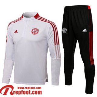 Manchester United Survetement de Foot 2021 2022 Homme blanche TG131