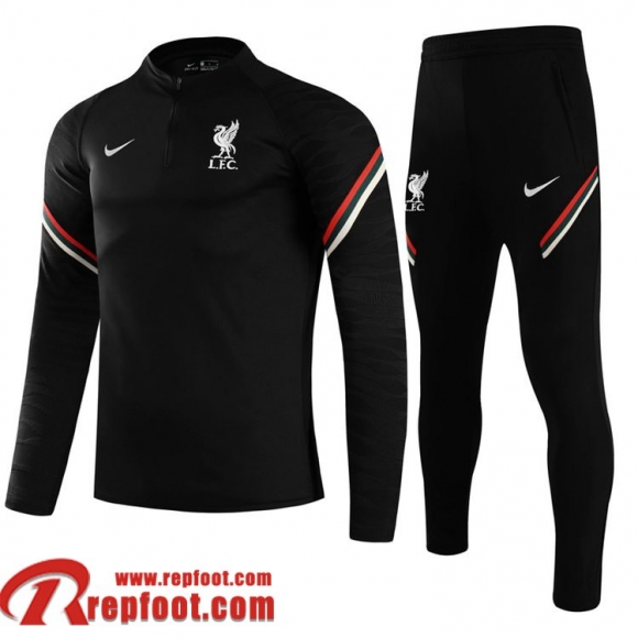 Liverpool Survetement de Foot 2021 2022 Enfant le noir TK94