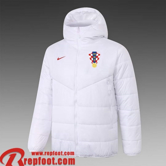 Doudoune Foot Croatie Blanc Homme 22 23 DD120
