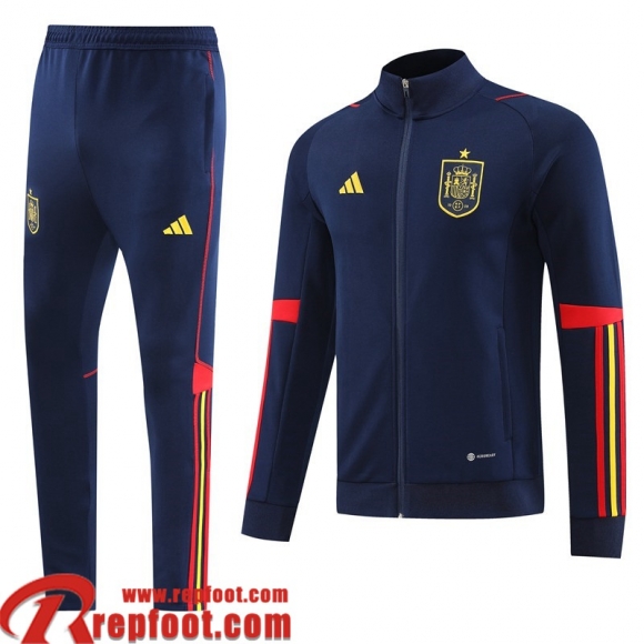 Veste Foot Espagne bleu Homme 22 23 JK547