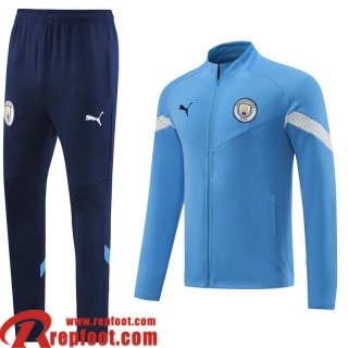 Veste Foot Manchester City bleu ciel Homme 22 23 JK549