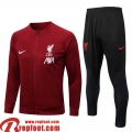 Veste Foot Liverpool rouge foncé Homme 22 23 JK558