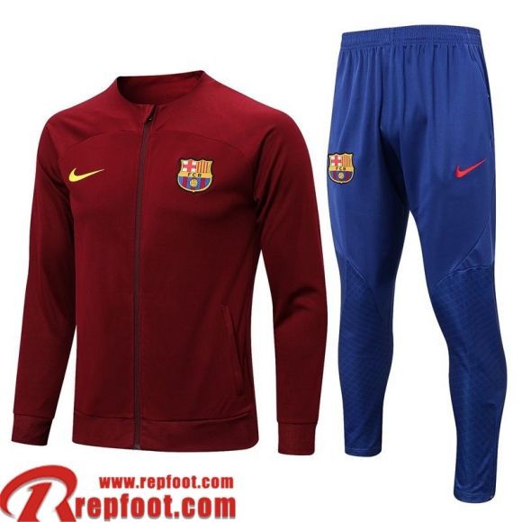 Veste Foot Barcelone rouge foncé Homme 22 23 JK569  Veste Foot Barcelone rouge foncé Homme 22 23 JK569