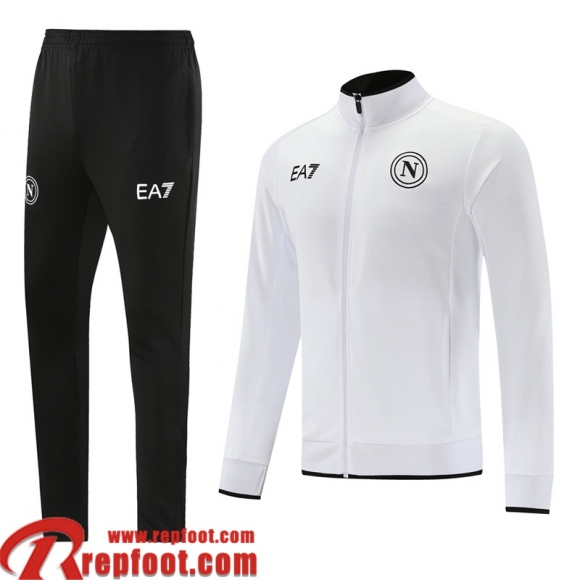 Naples Veste Foot Blanc Homme 23 24 B41  Naples Veste Foot Blanc Homme 23 24 B41
