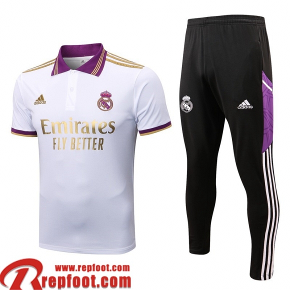 Polo foot Real Madrid Blanc Homme 22 23 PL611