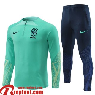 Survetement de Foot Bresil vert Homme 22 23 TG488