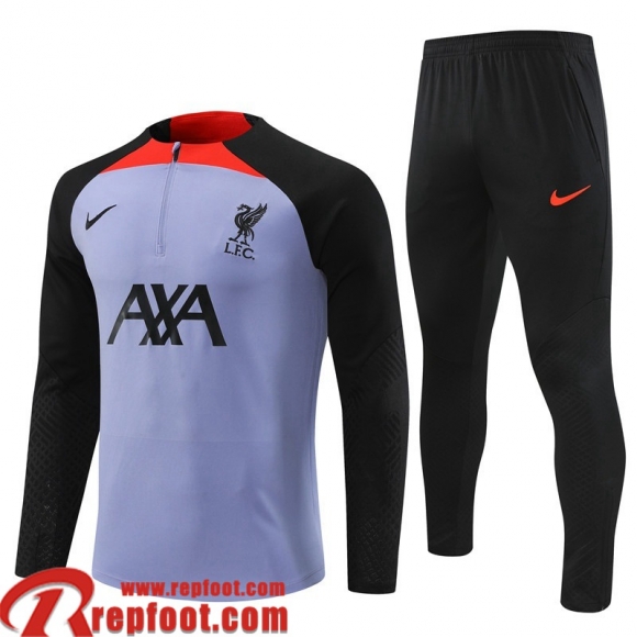 Survetement de Foot Liverpool Violet Homme 22 23 TG492