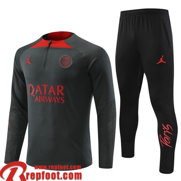 Survetement de Foot PSG gris foncé Homme 22 23 TG499