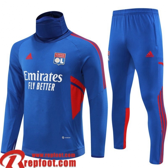 Survetement de Foot Lyon bleu Homme 22 23 TG504