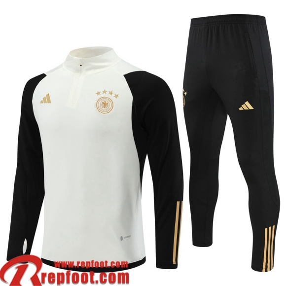 Survetement de Foot Allemagne Blanc Homme 22 23 TG512  Survetement de Foot Allemagne Blanc Homme 22 23 TG512