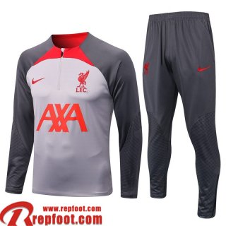 Survetement de Foot Liverpool gris Homme 22 23 TG516