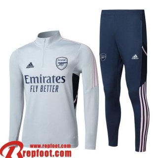 Survetement de Foot Arsenal gris Homme 22 23 TG529