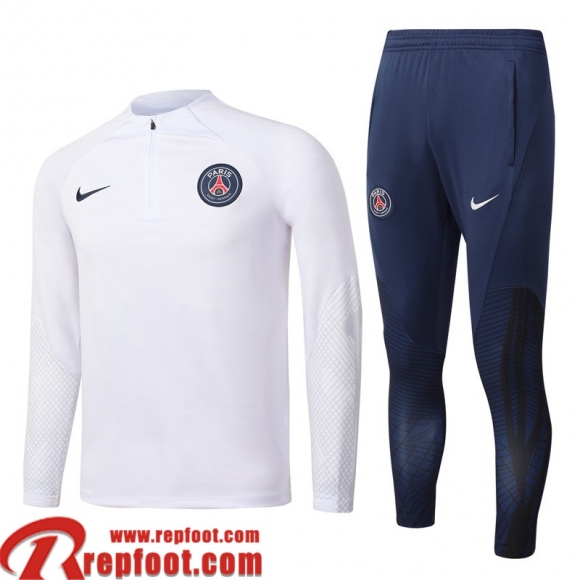 Survetement de Foot PSG Blanc Homme 22 23 TG531