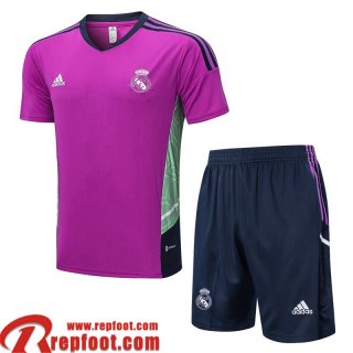 Survetement T Shirt Real Madrid Violet Homme 22 23 TG543