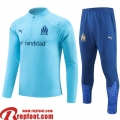 Marseille Survetement de Foot bleu ciel Homme 23 24 A109