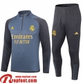 Real Madrid Survetement de Foot gris foncé Homme 23 24 A119