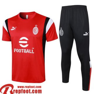 AC Milan Survetement T Shirt rouge Homme 23 24 A125