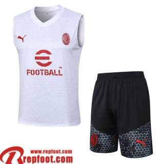 AC Milan Survetement Sans manches Blanc Homme 23 24 A130