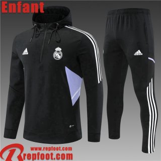 Sweatshirt Foot Real Madrid Noir Enfant 22 23 TK384