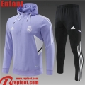Sweatshirt Foot Real Madrid Violet Enfant 22 23 TK385