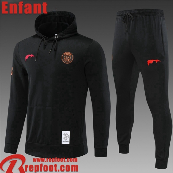 Sweatshirt Foot PSG Noir Enfant 22 23 TK390