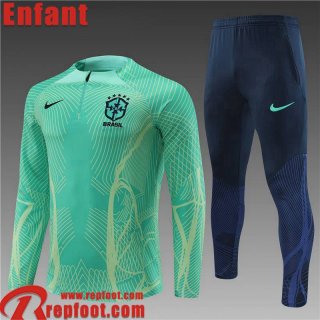 Survetement de Foot Bresil vert Enfant 22 23 TK401