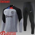 Survetement de Foot Barcelone gris Enfant 22 23 TK427