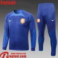 Veste Foot The Tangerines bleu Enfant 22 23 TK437